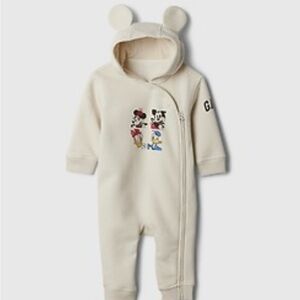 GAPxDISNEY Cream Hooded One Piece with Characters